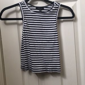 Black and white crop top